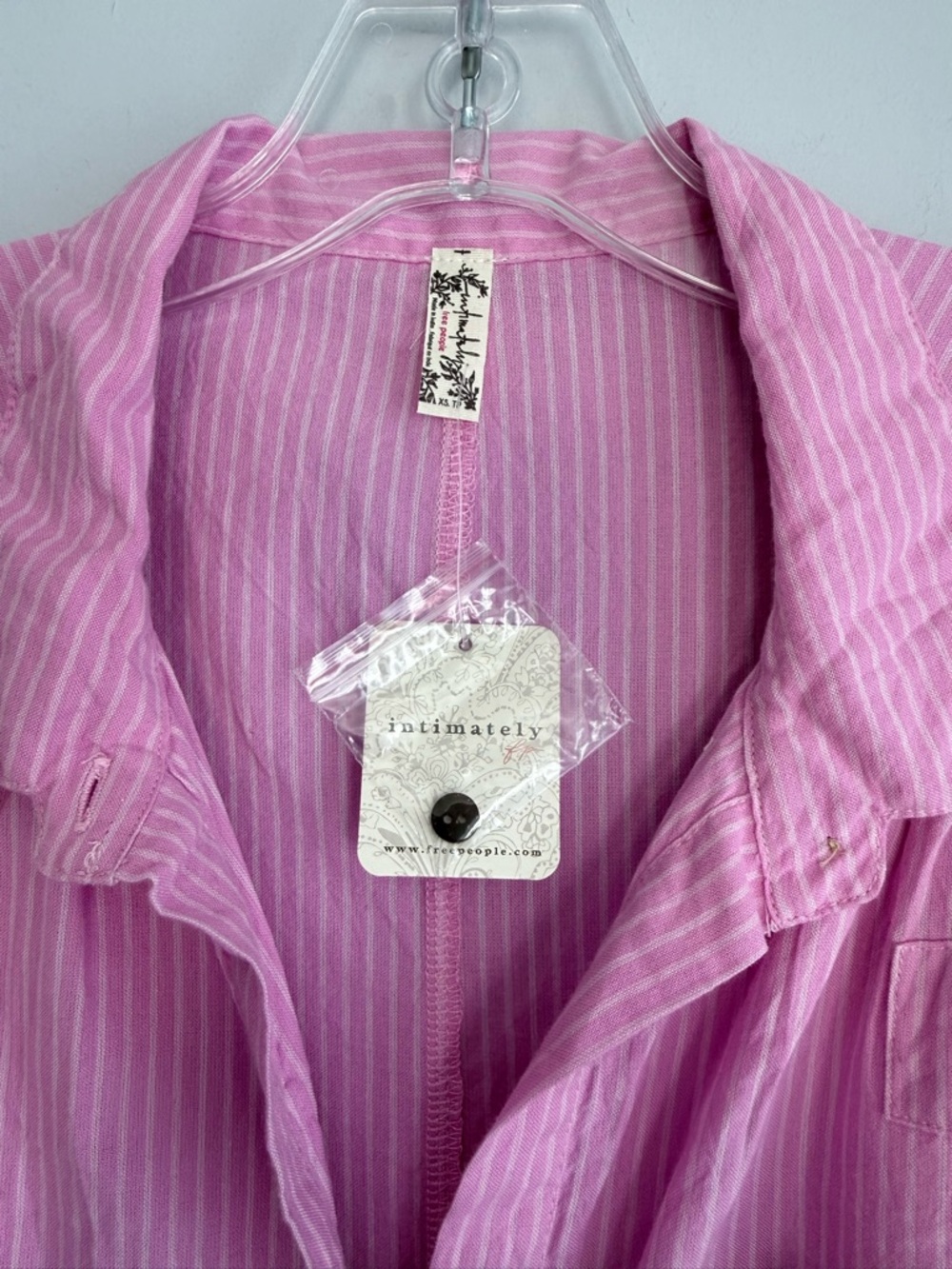 Free People Striped Jomo Romper by Intimately Lilac Combo XS NWT Pink Sleeveless - Picture 6 of 16